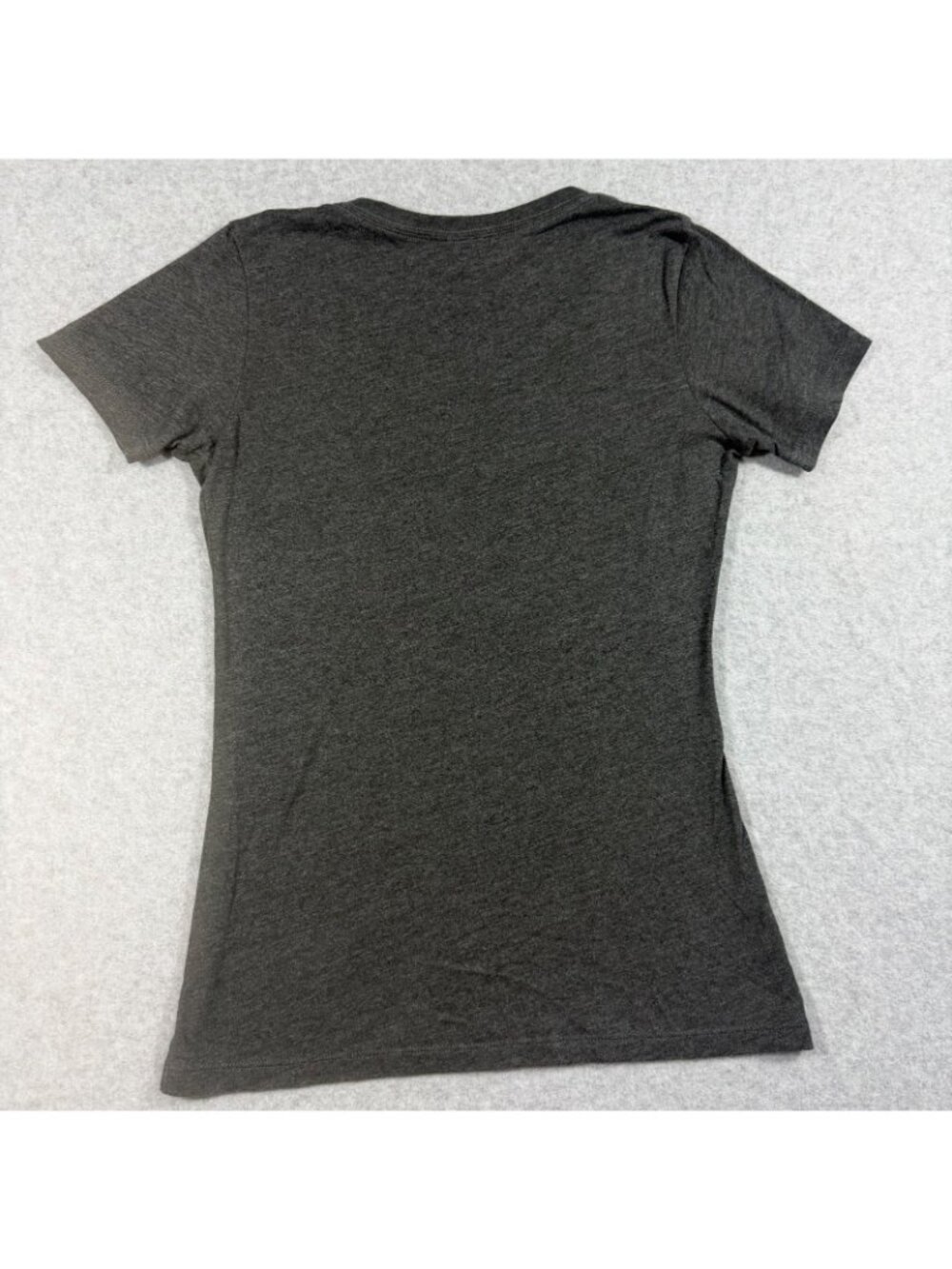 Disney Women’s S Gray Mickey Mouse V-Neck Graphic T-Shirt Short Sleeve - Picture 2 of 5